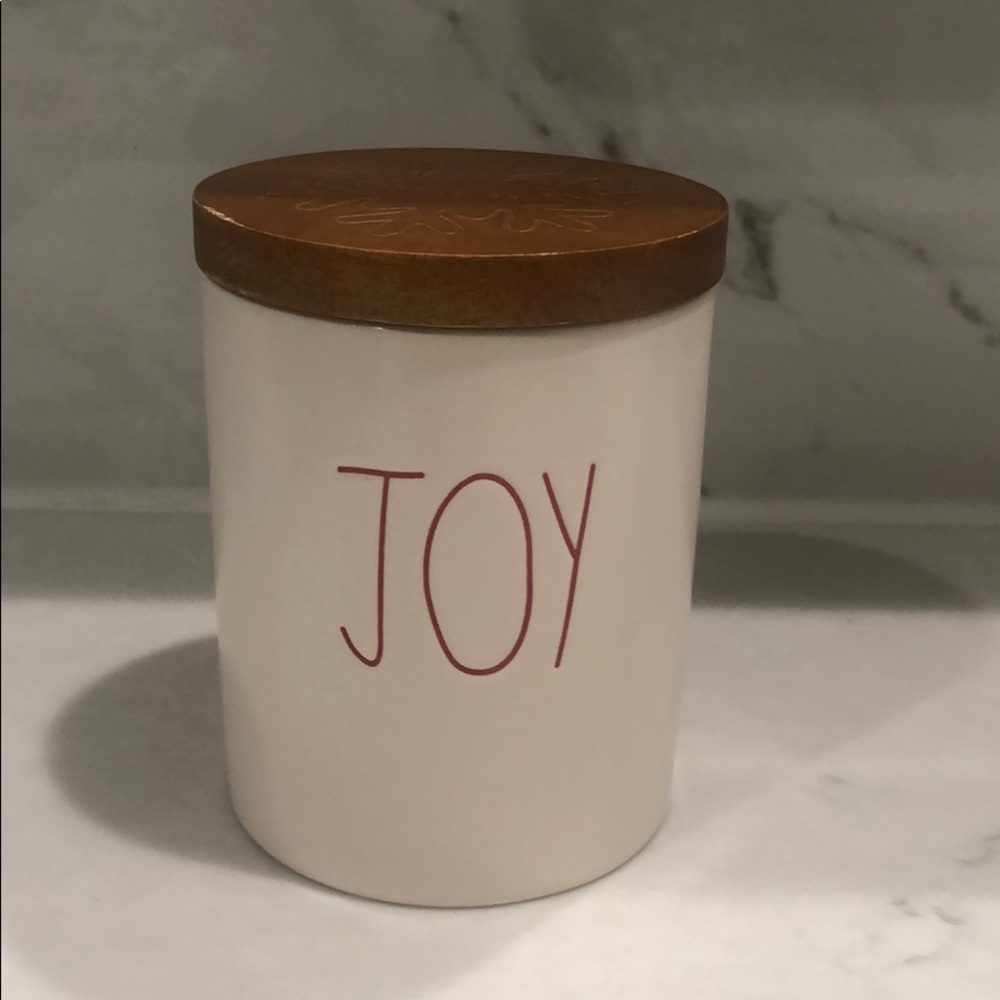 Rae Dunn Christmas cotton holder (joy)